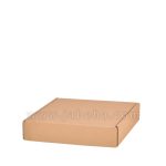 تصویر یک عدد جعبه بسته بندی ایفلوت رنگ کرافت قهوه ای درب بسته مدل کیبوردی جنس مقوا 3 لایه روکش جنس کرافت; سایز جعبه: طول:20 سانتیمتر; عرض: 19 سانتیمتر; ارتفاع:4; سانتیمتر می باشد