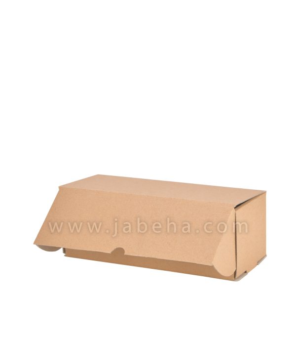 تصویر یک عدد جعبه آماده لپ تاپی رنگ کرافت قهوه ای درب باز مدل لپ تاپی جنس مقوا 3 لایه روکش جنس کرافت; سایز جعبه: طول:24.5 سانتیمتر; عرض: 10 سانتیمتر; ارتفاع:9; سانتیمتر می باشد