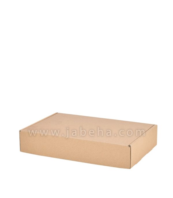 تصویر یک عدد جعبه کیبوردی کرافت درب بسته مدل لپ تاپی جنس مقوا 3 لایه روکش جنس کرافت; سایز جعبه: طول:26 سانتیمتر; عرض: 17 سانتیمتر; ارتفاع:5; سانتیمتر می باشد
