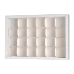 jabeha white chocolat box with 24 dividers 27×18×5 a