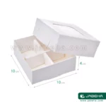jabeha white cookie box 10×10×4 B2