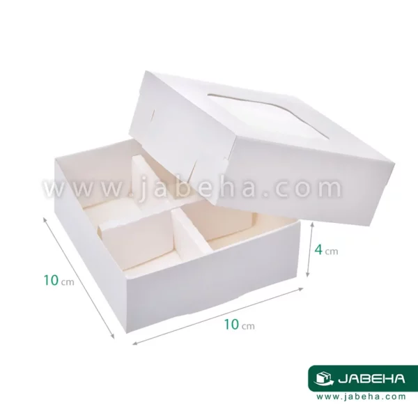 jabeha white cookie box 10×10×4 B2