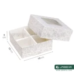 jabeha white cookie box 10×10×4 D2