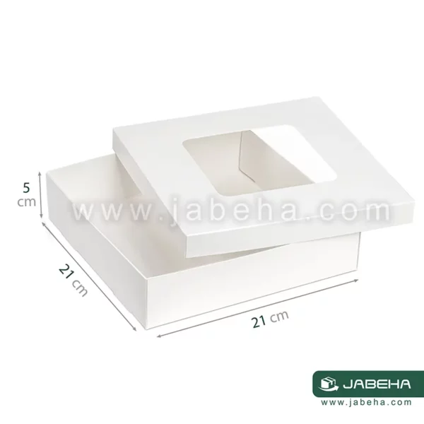 jabeha white cookie box 21×21×5 b