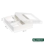 jabeha white cookie box 21×21×5 d