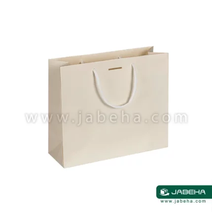 تصویر یک عدد ساک دستی شیری رنگ. فروش توسط فروشگاه جعبه ها