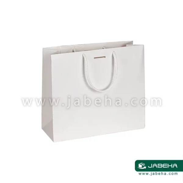 تصویر یک عدد ساک دستی سفید رنگ. فروش توسط فروشگاه جعبه ها