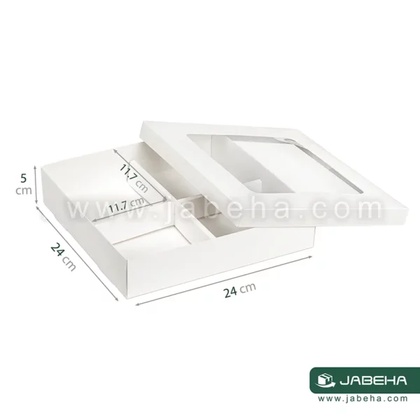 jabeha white cookie box 24×24×5 d