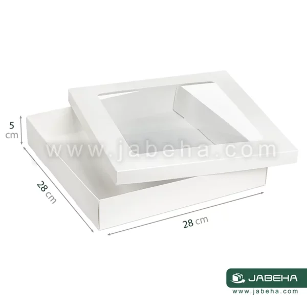 jabeha white cookie box 28×28×5 b