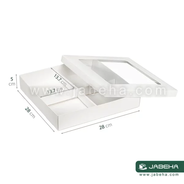 jabeha white cookie box 28×28×5 d