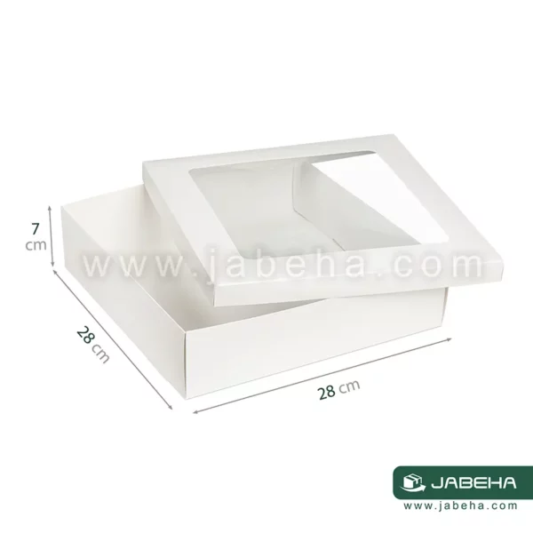 jabeha white cookie box 28×28×7 b