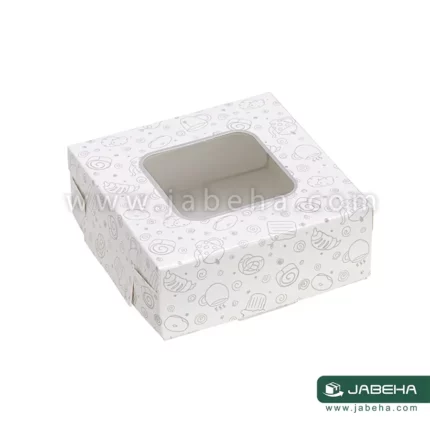 تصویر جعبه شیرینی طرح دار