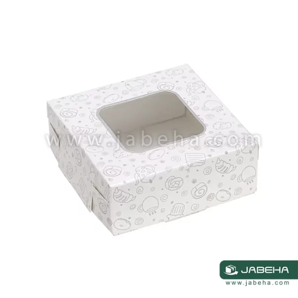 تصویر جعبه شیرینی طرح دار